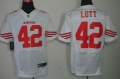 Nike San Francisco 49ers #42 Ronnie Lott White Elite Jersey