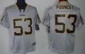 Nike Pittsburgh Steelers #53 Maurkice Pouncey Lights Out Gray Elite Jersey