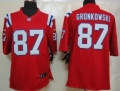 Nike New England Patriots #87 Rob Gronkowski Red Limited Jersey