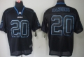 Nike Detroit Lions #20 Barry Sanders Lights Out Black Elite Jersey