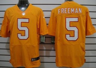 Nike Tampa Bay Buccaneers #5 Josh Freeman Orange Elite Jersey