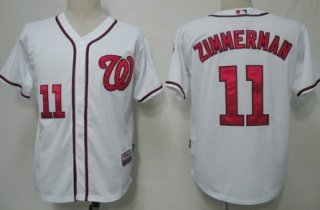 Washington Nationals #11 Ryan Zimmerman White Jersey