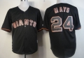 San Francisco Giants #24 Willie Mays Black Fashion Jersey