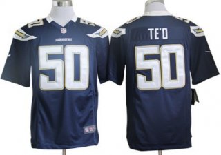 Nike San Diego Chargers #50 Manti Te'o Navy Blue Game Jersey