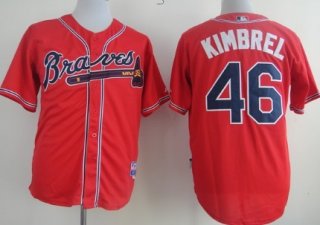 Atlanta Braves #46 Craig Kimbrel Red Jersey