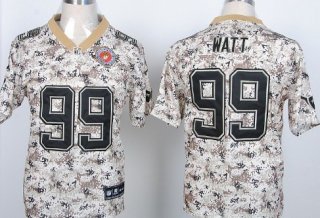 Nike Houston Texans #99 J.J. Watt 2013 USMC Camo Elite Jersey