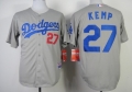Los Angeles Dodgers #27 Matt Kemp 2014 Gray Jersey