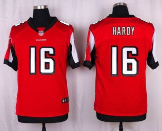 Men's Atlanta Falcons #16 Justin Hardy Red Team Color NFL Nike Elite Jersey