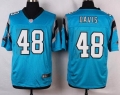 Men's Carolina Panthers #48 Stephen Davis Light Blue Retired Player NFL Nike Elite Jersey