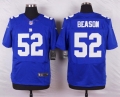 Men's New York Giants #52 Jon Beason Royal Blue Team Color NFL Nike Elite Jersey