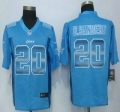 Detroit Lions #20 Barry Sanders Royal Blue Strobe 2015 NFL Nike Fashion Jersey