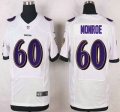 Baltimore Ravens #60 Eugene Monroe White Road NFL Nike Elite Jersey