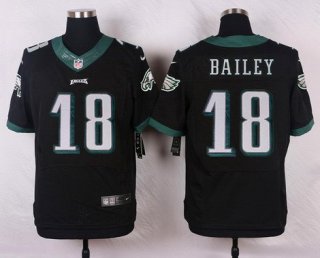 Philadelphia Eagles #18 Rasheed Bailey Black Alternate NFL Nike Elite Jersey