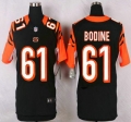 Cincinnati Bengals #61 Russell Bodine Black Team Color NFL Nike Elite Jersey