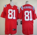 Nike New England Patriots #81 Aaron Hernandez Red Elite Jersey