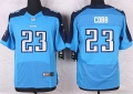 Men's Tennessee Titans #23 David Cobb Light Blue Team Color NFL Nike Elite Jersey