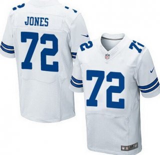 Men's Dallas Cowboys #72 Ed Jones White Retired Player NFL Nike Elite Jersey