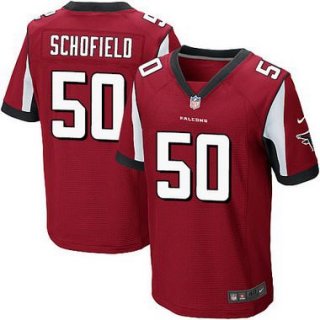Men's Atlanta Falcons #50 O'Brien Schofield Red Team Color NFL Nike Elite Jersey
