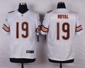 Men's Chicago Bears #19 Eddie Royal White Road NFL Nike Elite Jersey
