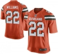 Men's Cleveland Browns Brown #22 Tramon Williams Orange Alternate 2015 NFL Nike Elite Jersey