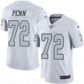Men's Oakland Raiders #72 Donald Penn White 2016 Color Rush Stitched NFL Nike Limited Jersey