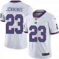 Nike Giants #23 Rashad Jennings White Men's Stitched NFL Limited Rush Jersey