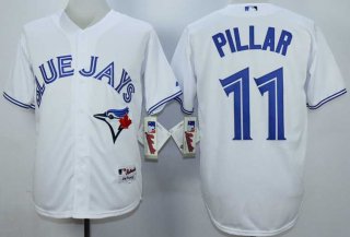 Men's Toronto Blue Jays #11 Kevin Pillar White Cool Base Jersey