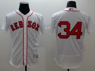 Men's Boston Red Sox #34 David Ortiz White Flexbase 2016 MLB Player Jersey