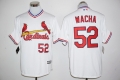 Men's St. Louis Cardinals #52 Michael Wacha White Pullover Cool Base Baseball Jersey