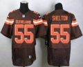 Men's Cleveland Browns #55 Danny Shelton Brown Team Color Stitched NFL New Elite Jersey