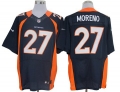Size 60 4XL-Knowshon Moreno Denver Broncos #27 Blue Stitched Nike Elite NFL Jerseys