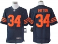 Size 60 4XL-Walter Payton Chicago Bears #34 Blue&Orange Stitched Nike Elite NFL Jerseys