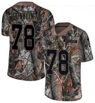 Nike Titans #78 Jack Conklin Camo Men's Stitched NFL Limited Rush Realtree Jersey