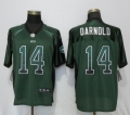 Nike New York Jets #14 Sam Darnold Green Drift Fashion Elite Jersey