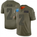 Nike Chargers #2 Easton Stick Camo Men's Stitched NFL Limited 2019 Salute To Service Jersey