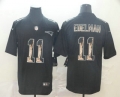 Men's New England Patriots #11 Julian Edelman 2019 Black Statue Of Liberty Stitched NFL Nike Limited Jersey