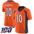 Nike Broncos #10 Emmanuel Sanders Orange Men's Stitched NFL 100th Season Vapor Limited Jersey