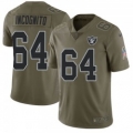 Men's Las Vegas Raiders #64 Richie Incognito Limited Green 2017 Salute to Service Jersey