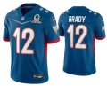 Men's Tampa Bay Buccaneers #12 Tom Brady Blue 2022 Pro Bowl Vapor Untouchable Stitched Limited Jersey