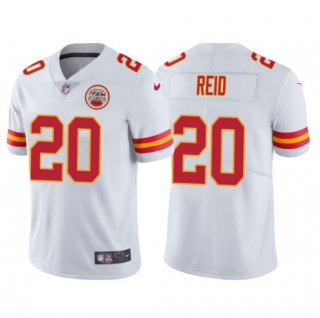 Men's Kansas City Chiefs #20 Justin Reid White Vapor Untouchable Limited Stitched Jersey
