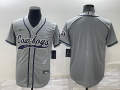 Men's Dallas Cowboys Blank Grey Stitched MLB Cool Base Nike Baseball Jersey