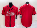 Men's San Francisco 49ers Blank Red Stitched MLB Cool Base Nike Baseball Jersey