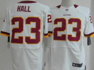 Nike Washington Redskins #23 DeAngelo Hall White Elite Jersey