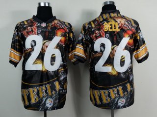 Nike Pittsburgh Steelers #26 LeVeon Bell 2014 Fanatic Fashion Elite Jersey