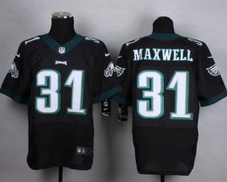 Nike Philadelphia Eagles #31 Byron Maxwell 2014 Black Elite Jersey