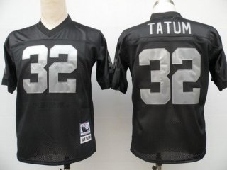 Oakland Raiders #32 Jack Tatum Black Throwback Jersey