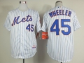 New York Mets #45 Zack Wheeler White Pinstripe Jersey