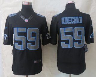 Nike Carolina Panthers #59 Luke Kuechly Black Impact Limited Jersey