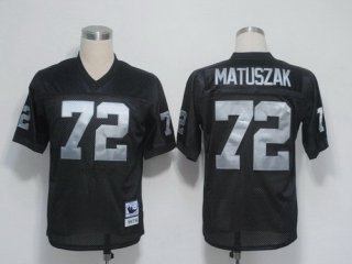 Oakland Raiders #72 John Matuszak Black Throwback Jersey