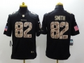 Nike Baltimore Ravens #82 Torrey Smith Salute to Service Black Limited Jersey